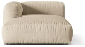 Bézs bársony kanapé modul (bal oldali) Martina – Micadoni