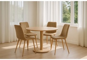 Barna bársony szék LAVA