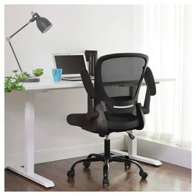 irodai szék összecsukható karfákkal, ergonomikus számítógépes szék