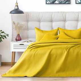 Karmen sárga  egyszemélyes steppelt  ágytakaró 170x210cm
