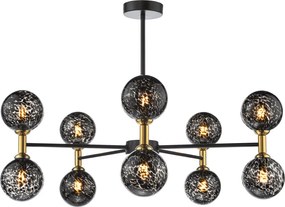 Dar Lighting modern mennyezeti lámpa takara matt fekete dartak2354-21