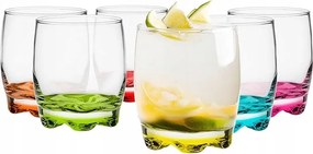 Glasmark Pohár Színes Aljjal 250 ML 5 Db