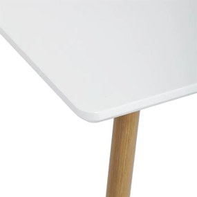 Étkezőasztal 140×80 cm, MDF, Fehér. HT-W1214 WT