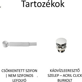 Onega szabadonálló kád_75x140_Antracita/Blanco Mate