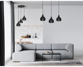 Csillár zsinóron AKTAN 3xE27/60W/230V fekete