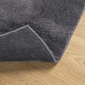 HUARTE antracit rövid szálú puha és mosható szőnyeg 160x230 cm