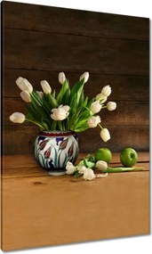 Vászonkép 70x100 Tulipánok vázában