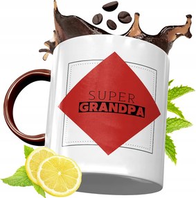 Bordó Bögre Nagypapának Születésnapra Ajándék fényképes nyomattal