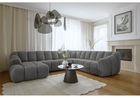 Szürke sarokkanapé (jobb oldali-U alakú) Shell – Miuform