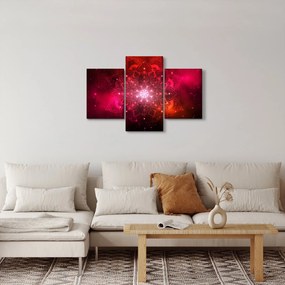 Piros absztrakció képe (90x60 cm)