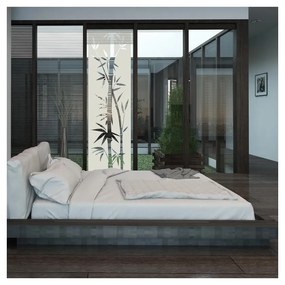 Bamboo vízálló zuhanyajtó matrica, 195 x 55 cm - Ambiance