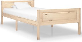 vidaXL tömör fenyőfa ágykeret 100 x 200 cm