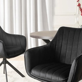 Forgó Étkezőszék Fekete Színben. MUMBAI