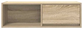 2 db sonoma tölgy színű szerelt fa TV-szekrény 80x31x25,5 cm