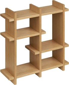 Natúr színű többszintes fali polc tölgyfa dekorral 40 cm Olsberg – House Nordic