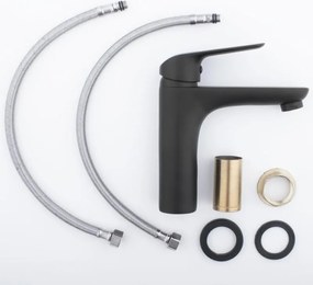 Erga Apio, mosogató csaptelep h-165, fekete matt, ERG-YKA-BU.APIO-BLK