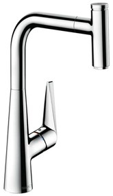 Hansgrohe Talis Select M51, konyhai csaptelep 300, Eco, kihúzható kifolyó, 1jet, króm, HAN-72826000