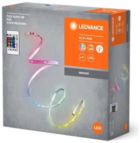 Ledvance - LED RGB Dimmelhető szalag FLEX AUDIO 5m LED/20W/230V + + távirányító