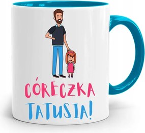 Kék Bögre Apuka Lányának, fényképes nyomattal