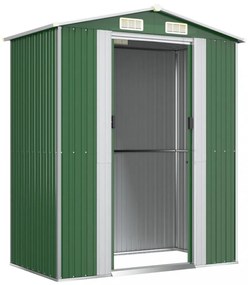 zöld horganyzott acél kerti fészer 192x108x223 cm