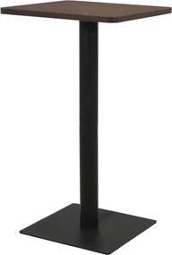vidaXL sötétbarna bisztróasztal 60 x 60 x 107 cm
