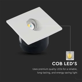 LED Lépcsővilágítás LED/3W/230V 4000K fehér
