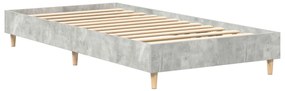 90x200 cm-es ágykeret, beton szürke, fából
