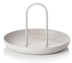Singles világosszürke fémtálca, ø 20 cm - Zone