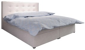 Franciaágy  Boxspring 140 cm Fade 1 (bézs) (matraccal és tárolóhellyel). 1046468