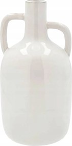 Kerámia Váza Fehér Magas Dekoratív Üveg Egy Virág Modern