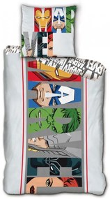Boszúállók Marvel Heroic Squad ágyneműhuzat 140×200cm, 63×63 cm microfibre