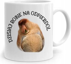 Vicces Bögre Hordozó Janusz Robi Na Odpi*rdol nyomott mintával, fényképpel