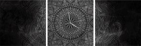 Kép - Misztikus mandala (órával) (90x30 cm)