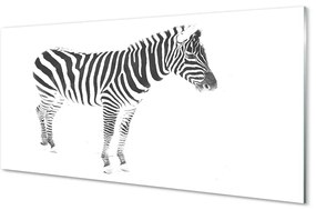 Üvegképek festett zebra 125x50 cm