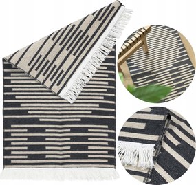 Kilim Szőnyeg Szőtt Boho Kétoldalas Mintás Futó Fringe-dzsel Divatos 50x80CM