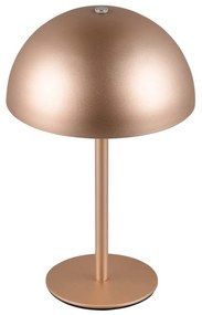 Bronzszínű LED asztali lámpa fém búrával (magasság 21 cm) Munoz – Trio