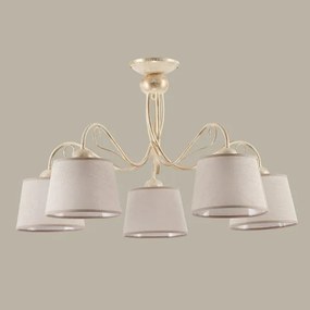 Jupiter 1358 - KM 5 PE - KAMELIA mennyezeti lámpa 5xE27/60W/230V