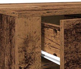 antik fa színű szerelt fa íróasztal 100 x 49 x 75 cm