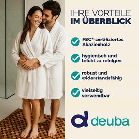 Akác fürdőszobai kilépő, 50x80 cm