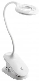 Lámpa Asztali RINGO, 4W, 200lm.DC5V, 1A, 3000K-6000K, 3-CCT, bat.1200 mAh, Ra>80, fényerő-szabályozás, fehér