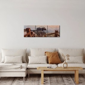 Kép - Ereszkedés a tengerhez (órával) (90x30 cm)