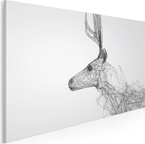 Minimal szarvas vászonkép 120x80 cm