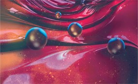 Fotótapéta Kozmikus absztrakt Fém és Plazma Hullámok Mélység 254x184 +ragasztó