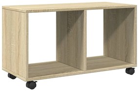 sonoma tölgy színű szerelt fa görgős szekrény 72 x 33 x 42,5 cm