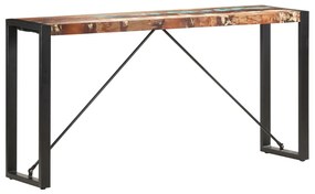 tömör újrahasznosított fa tálalóasztal 150 x 35 x 76 cm