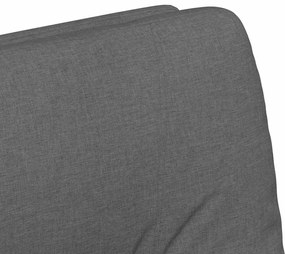 Kerekes Étkező Székek 2 pcs Sötétszürke 57 x 67 x 95 cm szövet