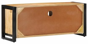 tömör nyers mangófa TV-szekrény 100x30x40 cm