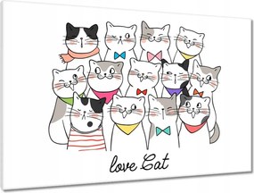 Vászonkép 90x60 Cica Cicák