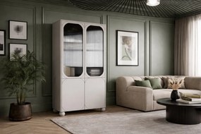 Sonatia II kétajtós vitrin 100 cm - kasmír