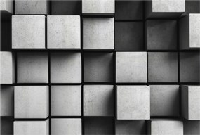 Dekoratív Fotótapéta Furnér Flizelin Geometrikus kockák 104x70